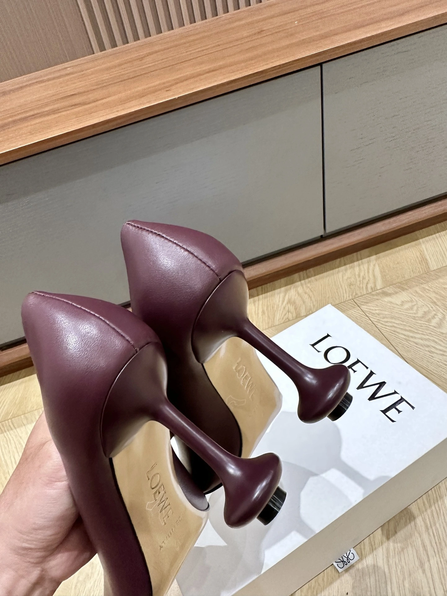 COCO-- 8o5w5 L814S01X64-7110 Calfskin sheepskin Heel height：8.5CM item:E-X000C2011
